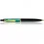 Pelikan K200 - sistema de enchimento integrado - preto - dourado - verde - resina - aparo itálico - aço inoxidável - ambidestro (983189)