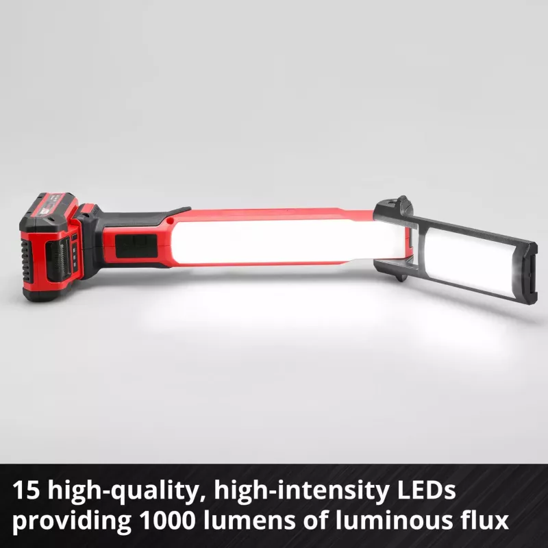Luminária a bateria Power X-Change TE-CL 18/1000 S Li - Solo, 18 volts, luminária LED vermelha, sem bateria e carregador