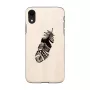 Capa para smartphone man and wood para iPhone XR, Indian preto, capa rígida protetora