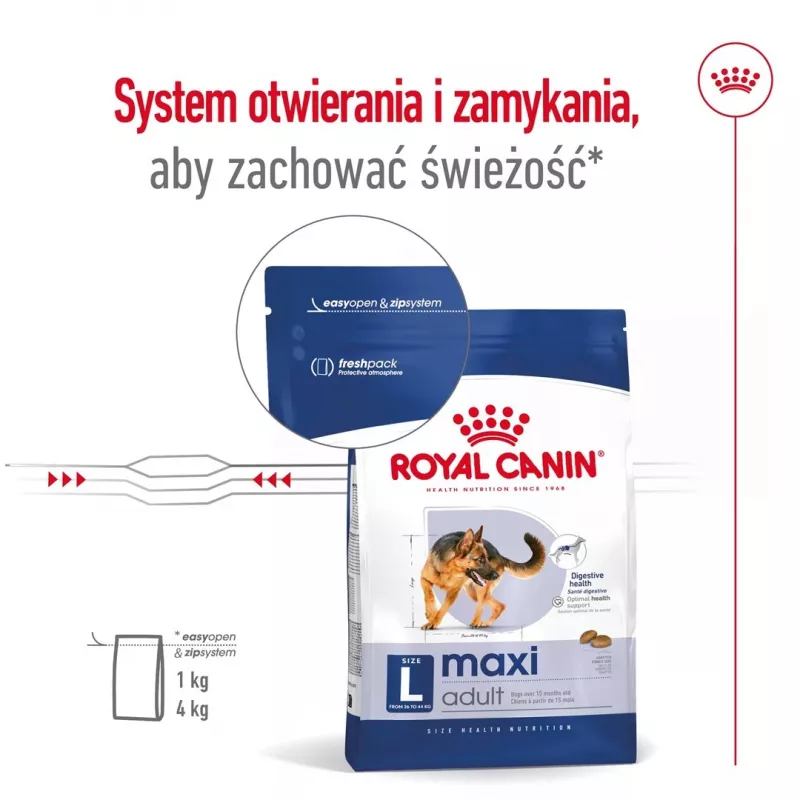 Royal Canin Maxi Adult ração seca para cães, 15 kg
