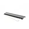 Patch panel LANBERG PPS5-0024-B 24 portas CAT5e, metal, 0,5 U, 445×99×22,3 mm, preto