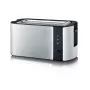 Torradeira automática de fenda longa AT 2590 (aço inoxidável/preto, 1.400 Watt, para 4 fatias de pão)