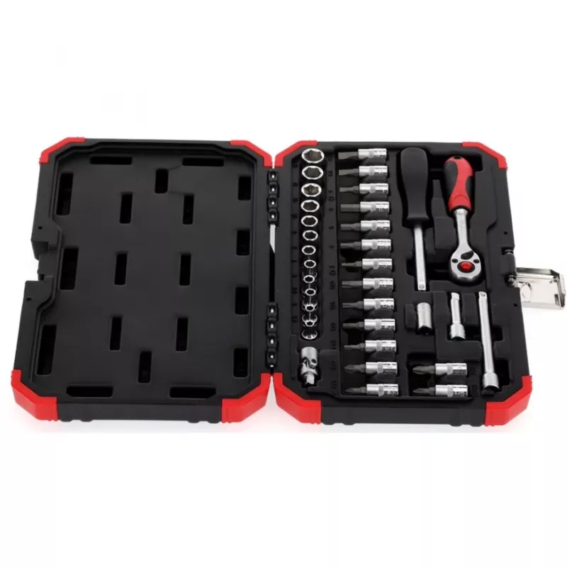Conjunto de chaves de caixa Gedore R49003033 1/4 polegadas métrico