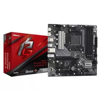 Placa-mãe ASRock B550M Phantom Gaming 4 AMD B550 Socket AM4 micro ATX