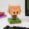 Candeeiro de mesa Paladone Icon Light PP14431MCF Piglin LED, decorativo com design gaming