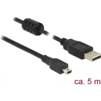 Cabo USB DeLOCK 5 m USB 2.0-A USB 2.0 Mini-B