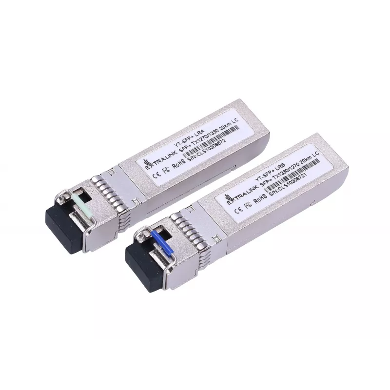 Extralink SFP+ 10G módulo SFP+ WDM 10Gbps 1270/1330nm monomodo 20km LC DOM par