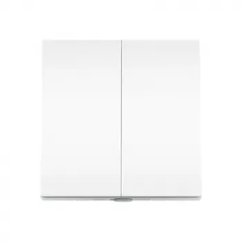 Interruptor de luz inteligente TP-Link Tapo 2-Gang 1-Way, Inclinação, Branco, 91.5 mm, 100.5 mm, 55.5 mm, 200 g