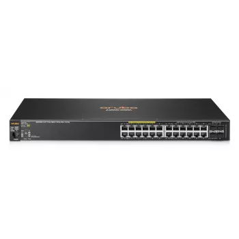 HPE - Série Aruba - Switch - 2530-24G-PoE+ - Gerido - 24 x 10/100/1000 (PoE+) + 4 x Gigabit SFP - Secretária, montagem em rack, montagem na parede - PoE+