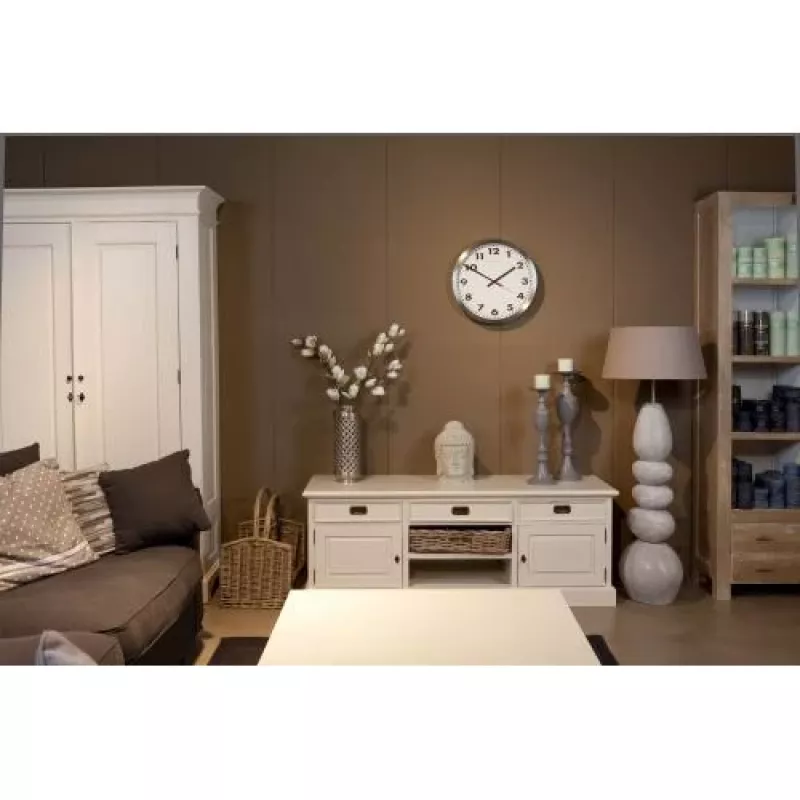 NeXtime Relógio de parede 2521 Arabic, Ø33 cm, branco