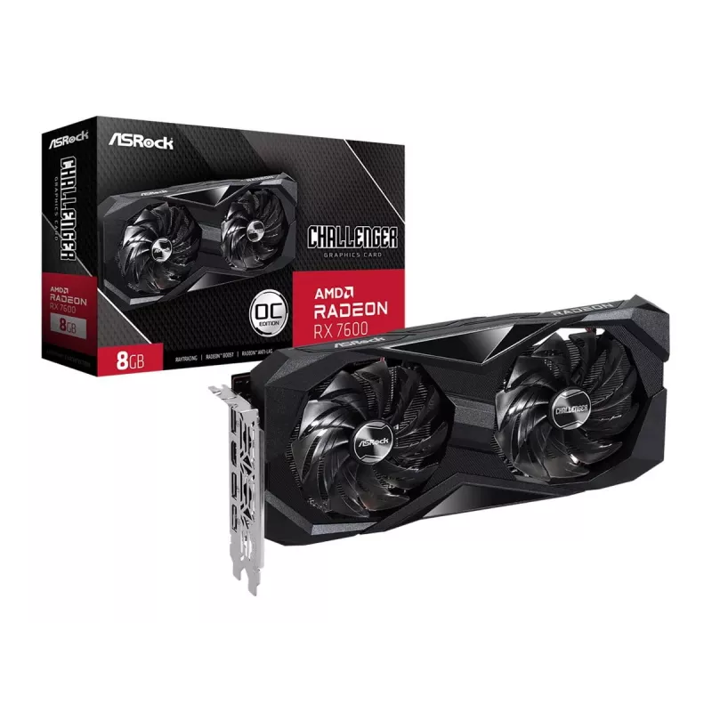 Placa gráfica ASRock Radeon RX 7600 Challenger 8GB GDDR6