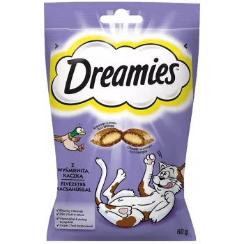 Petiscos para gatos Dreamies Duck Snacks 60g
