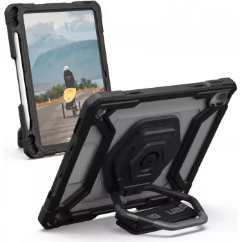 UAG Urban Armor Gear Plasma Alça de mão, suporte e capa com proteção de ecrã | Apple iPad 10,9 (2022) | transparente/preto | Bulk | 124470B14340