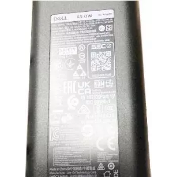 Fonte de alimentação de portátil Dell 65W USB-C Power Delivery V2TJ7, design compacto