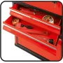 Caixa de ferramentas YATO YT-09107 metal 495x252x180 mm, preto/vermelho, 6 kg, 2 compartimentos, com fechadura