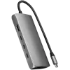 Adaptador multiportas Satechi USB-C 8K com Ethernet V3 space grey (ST-P8KEM)