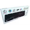 Rebeltec SHARK teclado gaming de tamanho completo, RGB, apoio de pulso integrado, à prova de água