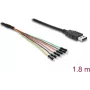 Cabo USB DELOCK 63989 — embalagem individual, cabo de ligação padrão