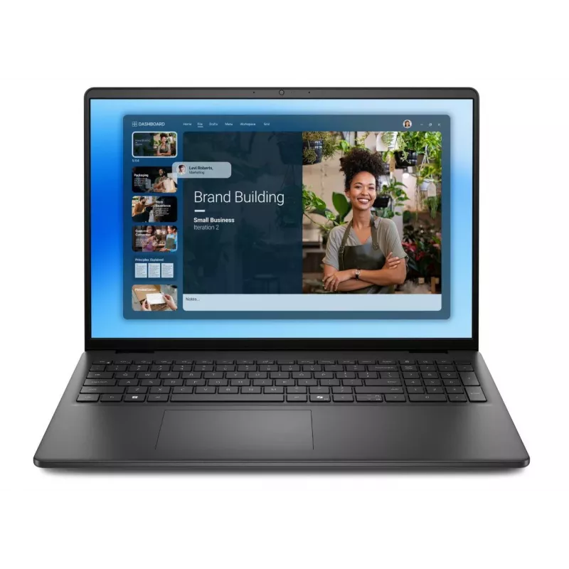 Portátil | DELL | DC16250 | CPU Intel Core 5 | 120U | 1400 MHz | 16 polegadas | 1920x1200 | RAM 8GB | DDR5 | 5200 MHz | SSD 512GB | Intel Graphics | Integrado | DE | Windows 11 Pro | Carbon Black | 1,98 kg | DC16250_RPLU-R_0