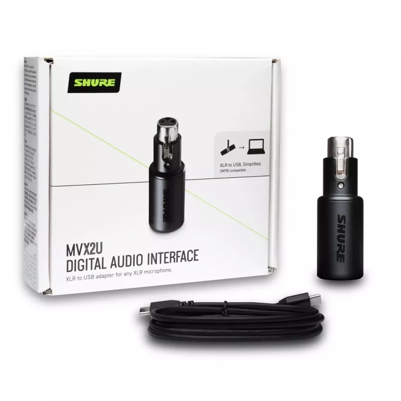 Shure MVX2U - interface de áudio digital