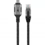 Goobay 70755 cabo USB-C para RJ45 Ethernet CAT 6 para ligação à Internet com fios estável com router/modem/switch de rede/substitui adaptador USB para RJ45 / 1