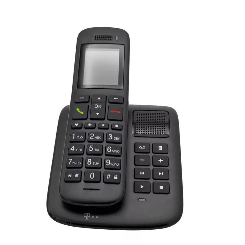 Telefone DECT Telekom Sinus A 32 com identificação de chamadas ebony