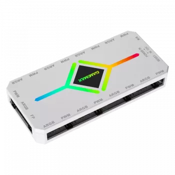 Gamemax | Comando remoto | V4.0 ARGB PWM HUB BK | Branco | Gamemax