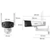 Reolink Duo Series W730 - Câmara Wi-Fi exterior 4K, lente dupla, vista panorâmica de 180°, deteção de pessoas/veículos/animais
