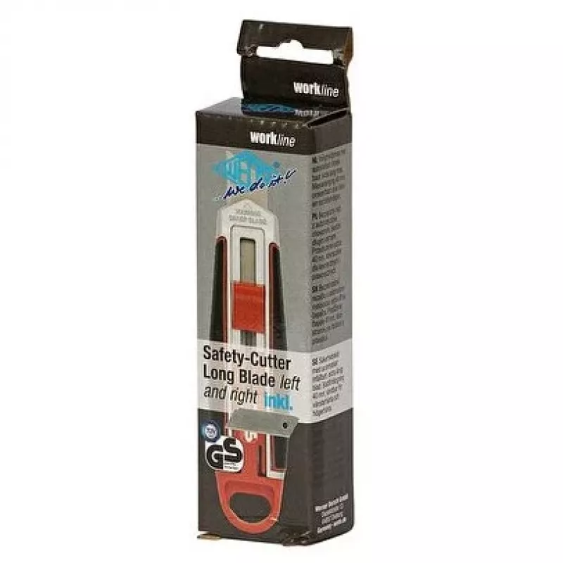 X-ato WEDO 78 830 com lâmina retrátil, punho ergonómico, 1 unid., preto/vermelho/prateado