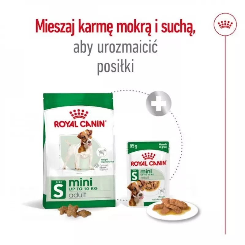 Ração seca para cães Royal Canin Adult Mini S 8 kg — alimento completo para cães adultos de raças pequenas
