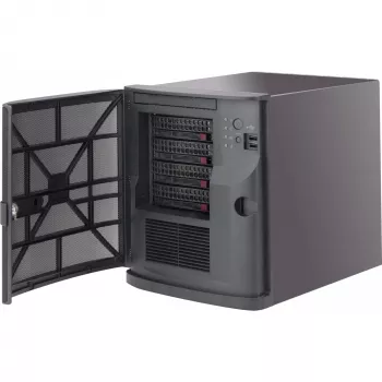 Caixa de computador Supermicro CSE-721TQ-350B2 Mini Tower preto
