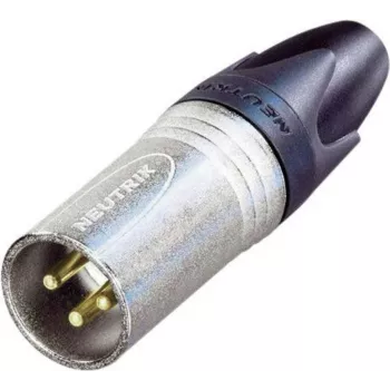 Conector XLR Neutrik, reto número de polos: 3 prateado NC3MXX-EMC 1 unid. (NC3MXX-EMC)