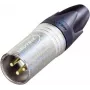 Conector XLR Neutrik, reto número de polos: 3 prateado NC3MXX-EMC 1 unid. (NC3MXX-EMC)