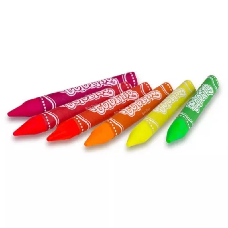 Lápis de cera néon Colorino Kids 6 cores