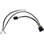 Alphacool Adaptador Molex 4Pin duplo para eletroválvula Alphacool - preto 50cm EOL (18517)