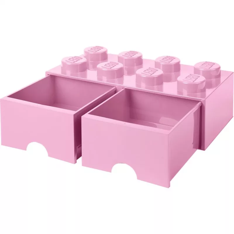 LEGO Brick Drawer 8 rosa, caixa de arrumação rosa