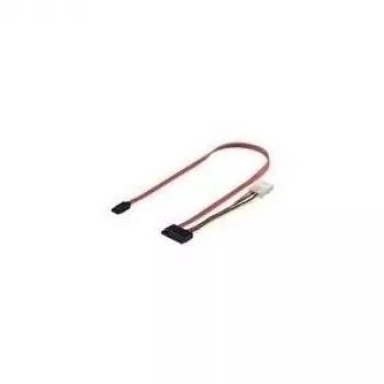 Cabo S-ATA para HDD Wentronic Goobay 1,5 Gbit/s / 3 Gbit/s / 6 Gbit/s, 0,5 m – SATA 2 em 1 sinal de dados + adaptador de alimentação (68175)