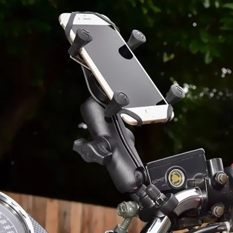 Suporte para telemóvel RAM Mounts X-Grip com base de abraçadeira em U para guiador