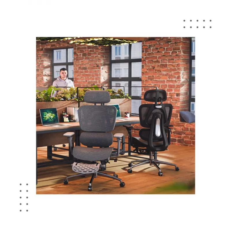 Cadeira de escritório mark adler Expert 7.9 preta – cadeira giratória ergonómica, tecido preto, modelo MA-EXPERT 7.9 preto