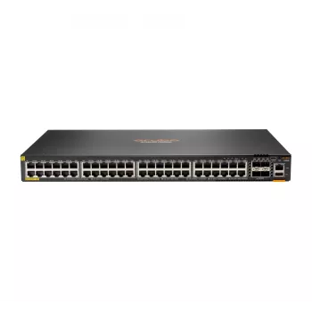 HPE - Série Aruba - Switch - 6200F 48G Class4 PoE 4SFP+ 370W L3 - gerido - 48 x 10/100/1000 (PoE+) + 4 x 1 Gigabit / 10 Gigabit SFP+ - montagem em rack - PoE+ (370 W) - AC 100 -