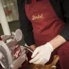 Avental de cozinha Berkel DV7700 unissexo vermelho algodão