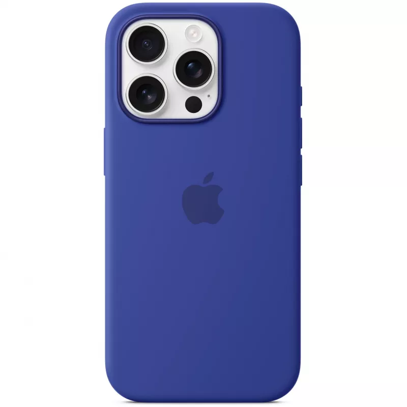 Capa de silicone Apple iPhone 16 Pro MagSafe ultramarino