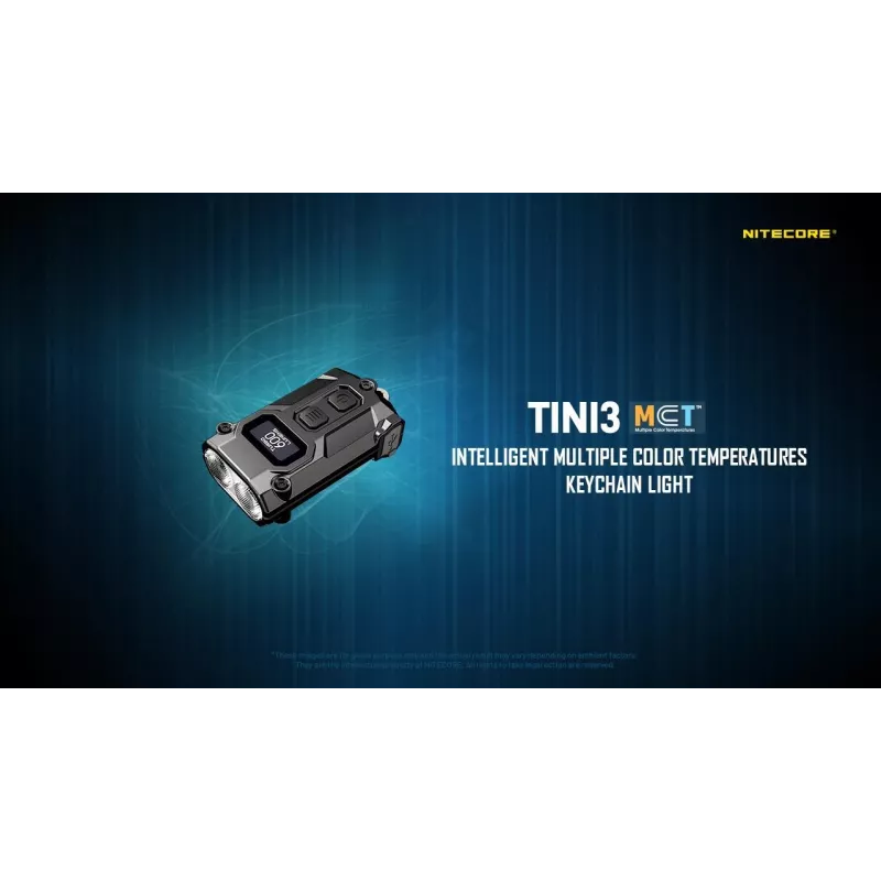 Lanterna de chaveiro Nitecore TINI3 preto 600 lm USB recarregável