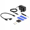 Caixa para HDD/SSD DeLOCK 42020 preta 2,5 polegadas USB Type-C 10 Gbit/s