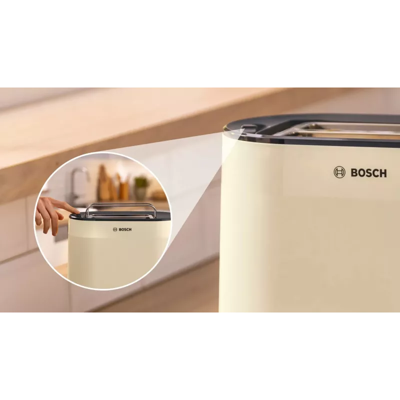 Torradeira Bosch | TAT2M127 MyMoment | Potência 950 W | Número de ranhuras 2 | Material da caixa plástico | Bege