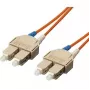 Cabo de patch de fibra ótica Equip SC/SC – OM1/OM2, 10 m, 62,5/125 µm