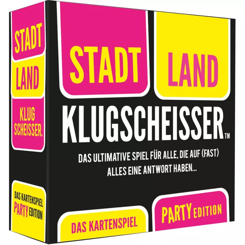 Stadt Land Klugscheisser - Das Kartenspiel (Party Edition), jogo de festa