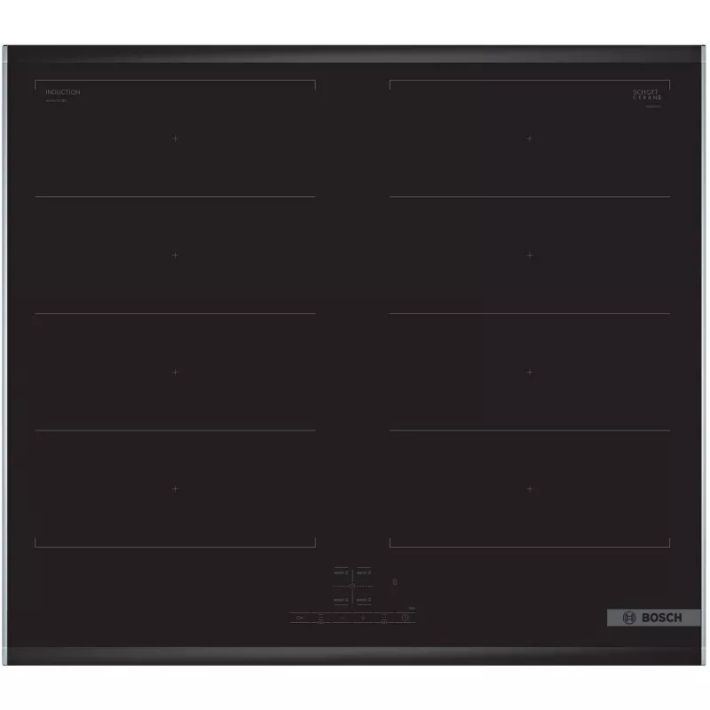 Conjunto de aparelhos de cozinha Bosch HEG578BB4 + NXX675CB5E placa de indução com zonas elétrica