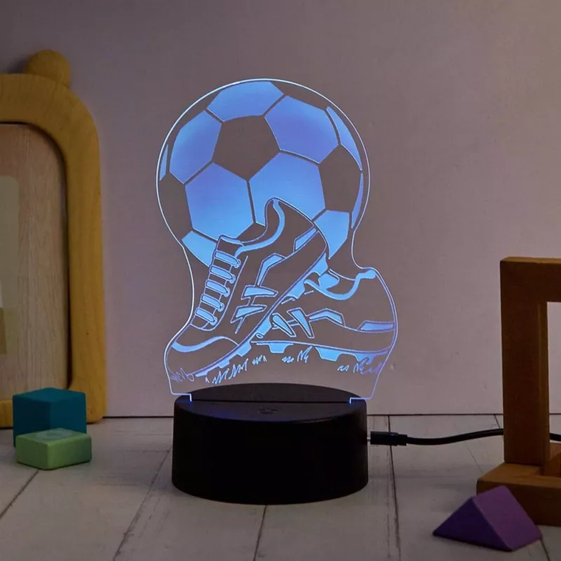 Lâmpada de mesa MANTA SNL124RGB esferas de decoração de luz 3D RGB, LED com mudança de cor, iluminação decorativa
