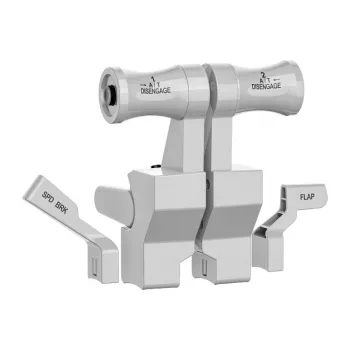 Módulo de acelerador para flight stick MOZA TQB — branco, 270 g, acelerador compacto